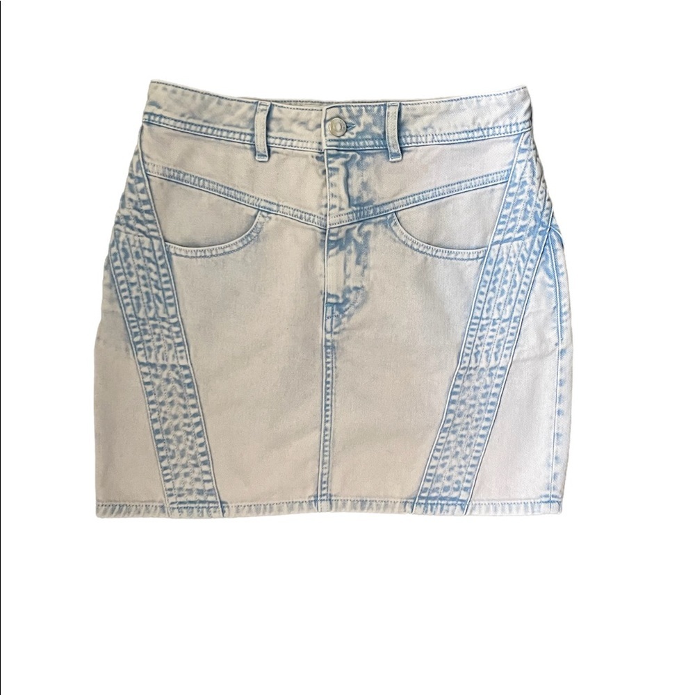 Iro Paris Jaliska Denim Mini Skirt Blue Size FR38 /US 6 - Picture 5 of 14